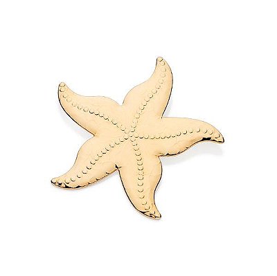 PINGENTE FOLHEADO A OURO ESTRELA DO MAR. MED 5,1CM ROMMANEL 542791