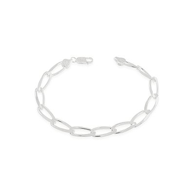 PULSEIRA PRATA 925 ELO GROUMET 21CM ROMMANEL 850066