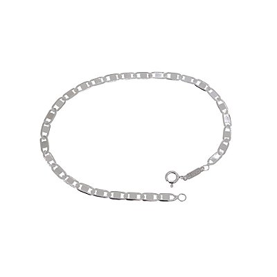 PULSEIRA PRATA 925 ELO PIASTRINE 22CM ROMMANEL 850055