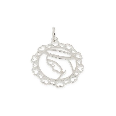 PINGENTE PRATA 925 NOSSA SENHORA APARECIDA. MED 2,6CM ROMMANEL 840063