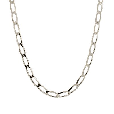 CORRENTE PRATA 925 ELO GROUMET LONGO 60CM ROMMANEL 830104