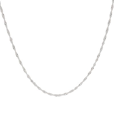 CORRENTE PRATA 925 FIO CINGAPURA 50CM ROMMANEL 830079