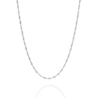 CORRENTE PRATA 925 FIO SINGAPURA 42CM ROMMANEL 830078