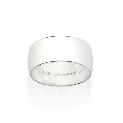 ALIANÇA DE COMPROMISSO PRATA 925 LISA 9MM ROMMANEL 810252