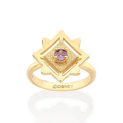 ANEL REINO MÁGICO DE ROSAS FOLHEADO A OURO COM ZIRCÔNIAS ROMMANEL 513448