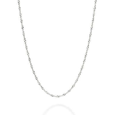 CORRENTE PRATA 925 FIO SINGAPURA. MED 60CM ROMMANEL 830080