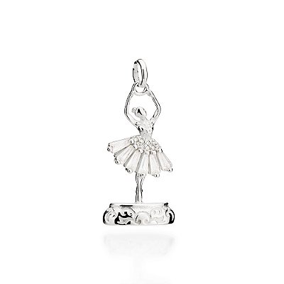 PINGENTE PRATA 925 BAILARINA. MED 3,2CM ROMMANEL 840071