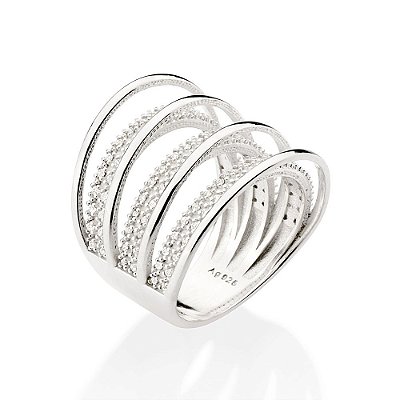 MAX ANEL PRATA 925 COM ZIRCÔNIAS ROMMANEL 810210