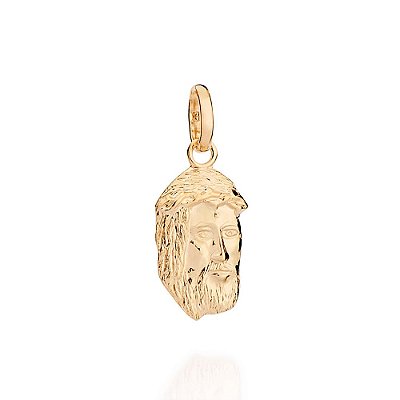 PINGENTE FOLHEADO A OURO FACE DE CRISTO. MED 2,4CM ROMMANEL 542846