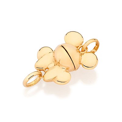 PINGENTE CARA METADE MICKEY E MINNIE FOLHEADO A OURO. MED 2,9CM ROMMANEL 542839