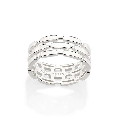 ANEL MASCULINO PRATA 925 PULSEIRA DE RELÓGIO ROMMANEL 810304