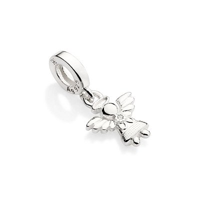 BERLOQUE PRATA 925 ANJO DA GUARDA COM ZIRCÔNIA. MED 2CM ROMMANEL 840123
