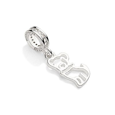 BERLOQUE PRATA 925 CACHORRO VAZADO. MED 2CM ROMMANEL 840100