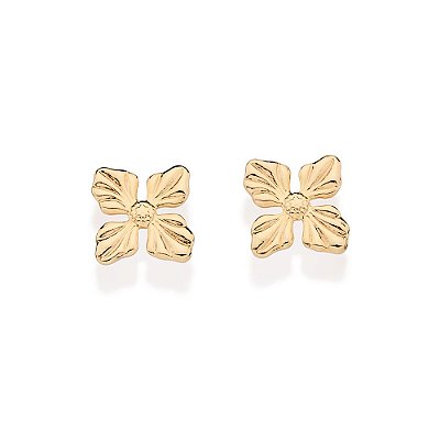 BRINCO FLOR FOLHEADO A OURO. MED 0,80CM ROMMANEL 527366