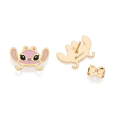BRINCO ANGEL FOLHEADO A OURO COM APLIQUE DE RESINA. MED 1,5CM ROMMANEL 527353