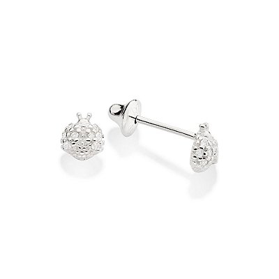 BRINCO JOANINHA PRATA 925 COM ZIRCÔNIAS. MED 6MM ROMMANEL 820189