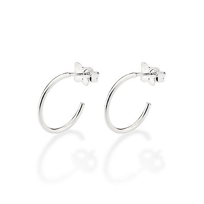 ARGOLA LISA PRATA 925. MED 1,5CM ROMMANEL 820217