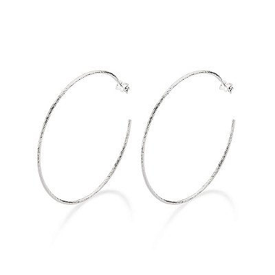 ARGOLA PRATA 925 ARO TORCIDO. MED 6,2CM ROMMANEL 820220