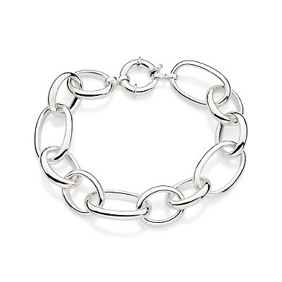 PULSEIRA PRATA 925 ELO CADEADO. MED 20CM ROMMANEL 850071