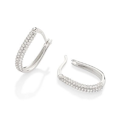 ARGOLA PRATA 925 COM ZIRCÔNIAS ROMMANEL 820177