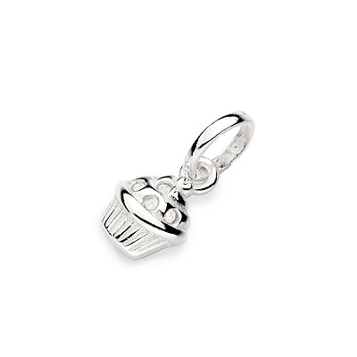 PINGENTE CUPCAKE PRATA 925 COM ZIRCÔNIAS. MED 1,25CM ROMMANEL 840084