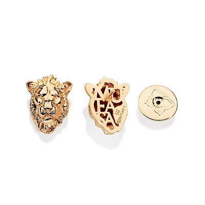 BRINCO MUFASA 3D FOLHEADO A OURO. MED 1,50CM ROMMANEL 527446