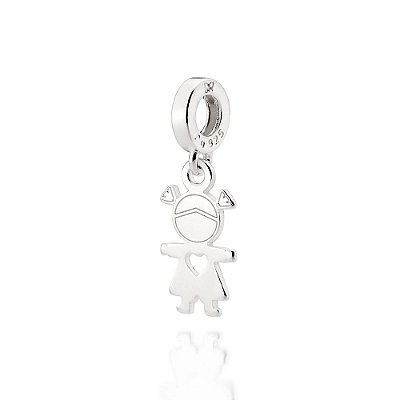BERLOQUE MENINA PRATA 925. MED 2,4CM ROMMANEL 840148