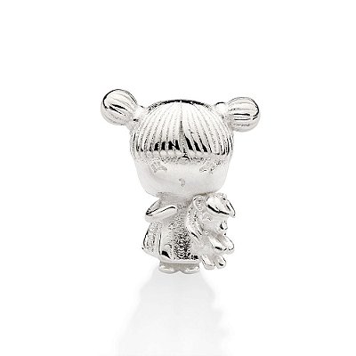 BERLOQUE PASSANTE PRATA 925 MENINA COM UNICÓRNIO. MED 1,5CM ROMMANEL 840177