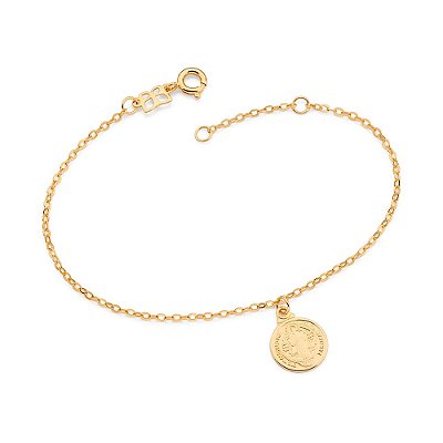 PULSEIRA SÃO BENTO FOLHEADO A OURO. MED 19CM ROMMANEL 552173