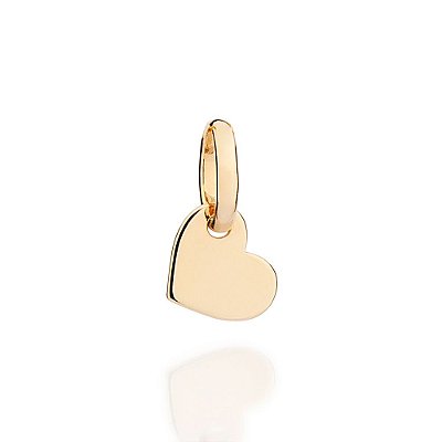 PINGENTE FOLHEADO A OURO CORAÇÃO LISO. MED 1,30CM ROMMANEL 542882