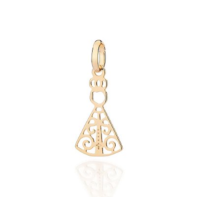 PINGENTE FOLHEADO A OURO NOSSA SENHORA APARECIDA. MED 2,60CM ROMMANEL 542883