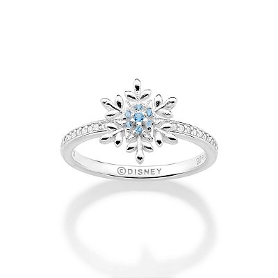 ANEL PRATA 925 FLOCO DE NEVE COM ZIRCÔNIAS AZUL ROMMANEL 810347
