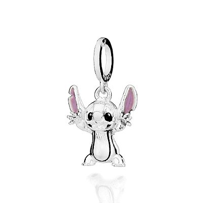 PINGENTE STITCH PRATA 925 COM RESINA COLORIDO. MED 2,5CM ROMMANEL 840255
