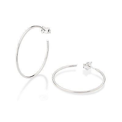 ARGOLA PRATA 925 FIO QUADRADO. MED 3,5CM ROMMANEL 820223