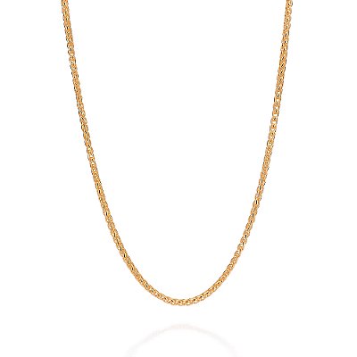 GARGANTILHA PALMEIRA FOLHEADO A OURO. MED 50CM ROMMANEL 532572