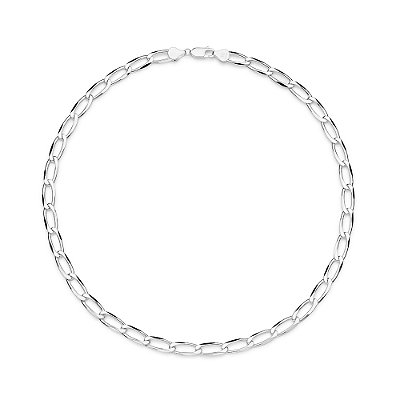 CORDÃO MASCULINO PRATA 925 ELO GROUMET LAMINADO. MED 50CM ROMMANEL 830132