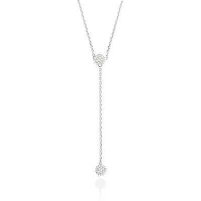 COLAR GRAVATA PRATA 925 COM ZIRCÔNIAS. MED 50CM ROMMANEL 830127