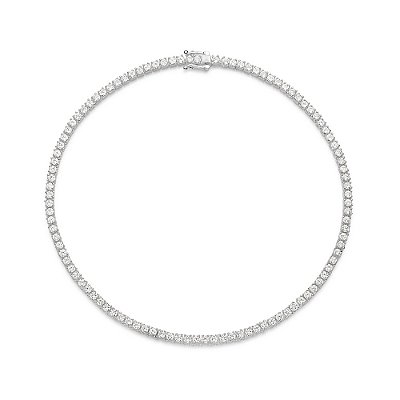 GARGANTILHA RIVIERA PRATA 925 COM ZIRCÔNIAS. MED 37CM ROMMANEL 830128