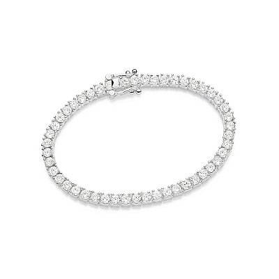 PULSEIRA RIVIERA PRATA 925 COM ZIRCÔNIAS. MED 16CM ROMMANEL 850095