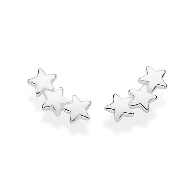 BRINCO ESTRELAS PRATA 925. MED 1,1CM ROMMANEL 820208