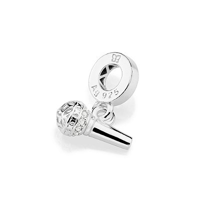 BERLOQUE PRATA 925 MICROFONE COM ZIRCÔNIAS. MED 1,5CM ROMMANEL 840223