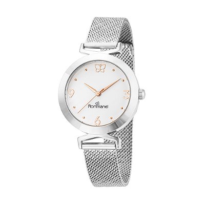 RELÓGIO ANALÓGICO SOCIAL PRATA ROMMANEL 650105