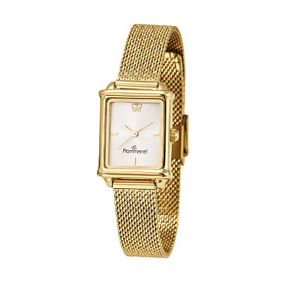 RELÓGIO ANALÓGICO SOCIAL DOURADO ROMMANEL 650090