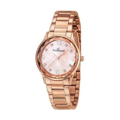 RELÓGIO ANALÓGICO SOCIAL ROSE ROMMANEL 650082