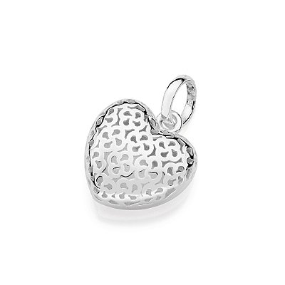 PINGENTE PRATA 925 CORAÇÃO BOJUDO. MED 2,1CM ROMMANEL 840187