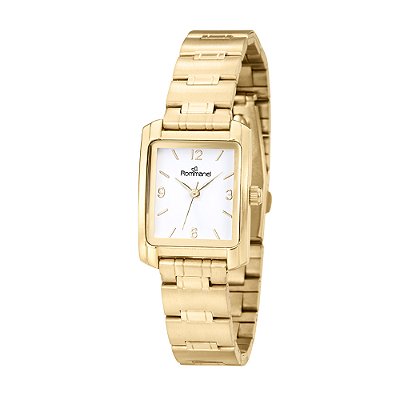 RELÓGIO ANALÓGICO SOCIAL DOURADO ROMMANEL 650069