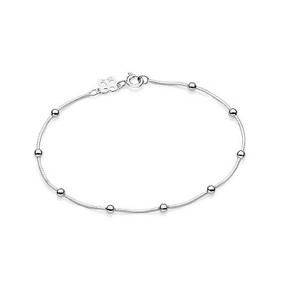 PULSEIRA BOLAS PRATA 925. MED 19CM ROMMANEL 850108