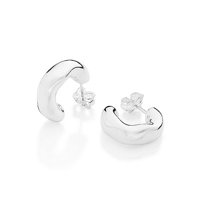 ARGOLA ORGÂNICA PRATA 925. MED 1,8CM ROMMANEL 820298