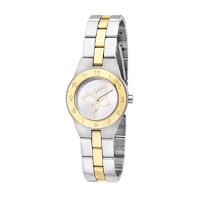 RELÓGIO ANALÓGICO SOCIAL MISTO PRATA COM DOURADO ROMMANEL 650158