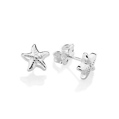 BRINCO PRATA 925 ESTRELA DO MAR. MED 0,80CM ROMMANEL 820301
